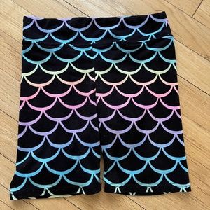 Pixie Lane Girls Ombre Rainbow Mermaid Bike Shorts Size 7